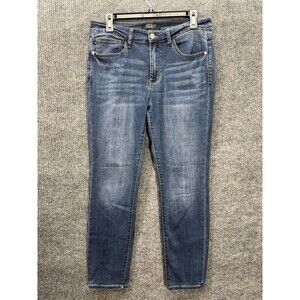 Judy Blue Jeans Womens 30 Blue Straight Fit Stretch Denim Medium Wash 82356DK